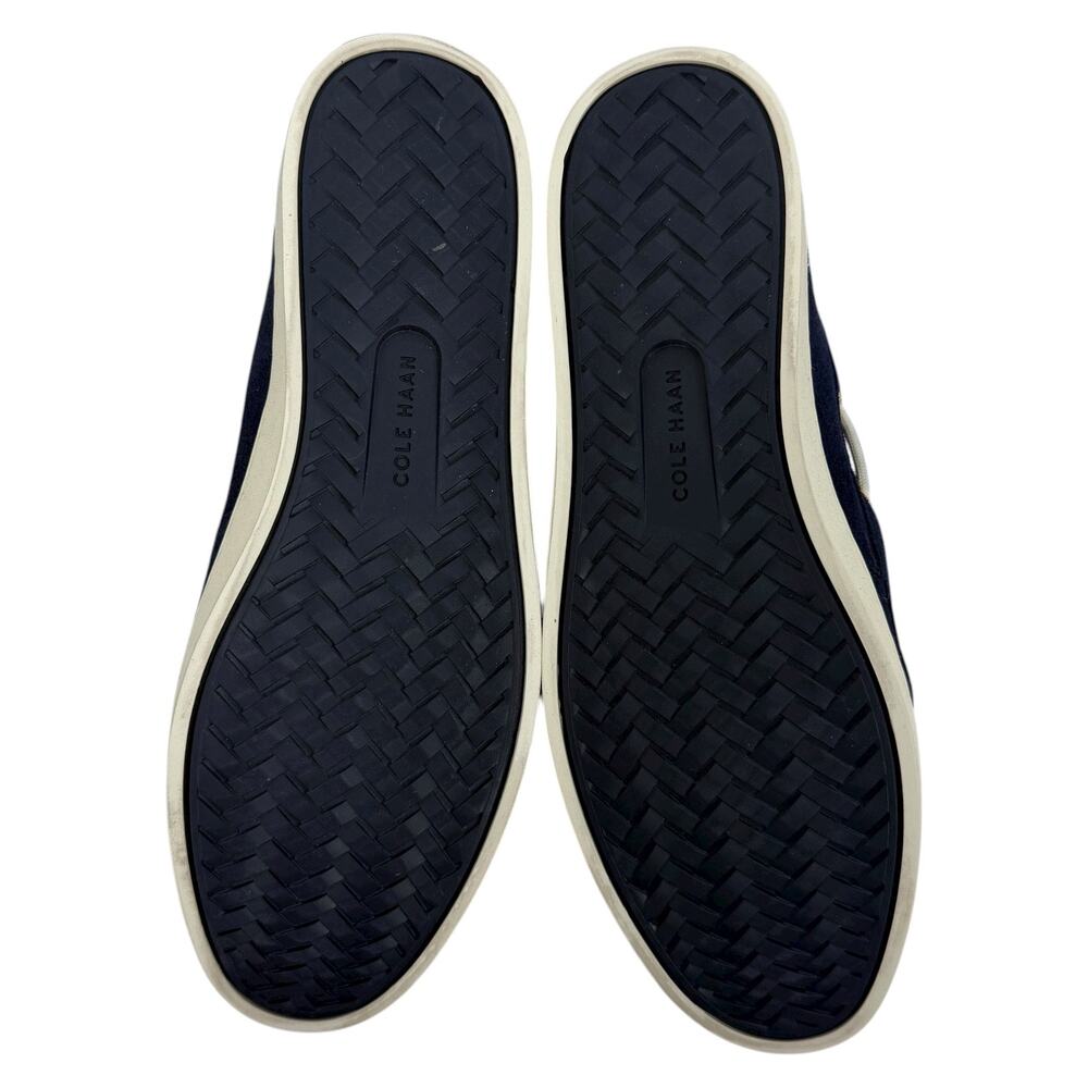 NEW Cole Haan Nantucket Canvas Suede Boat Shoes Midnight Moon Size 8B - Picture 10 of 15